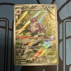 Pokemon Nidoking TCG Scarlet Violet-151 Illustration Rare Card 174/165 - Image 1