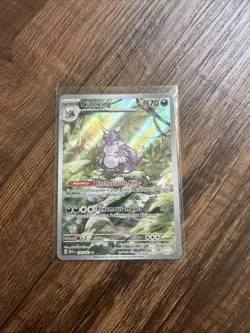 Pokemon TCG Nidoking Scarlet & Violet 151 Illustration Rare Card 174/165 - Image 1