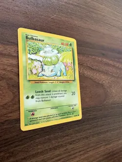 Bulbasaur - 44/102 - Pokemon Base Set Unlimited Card WOTC LP - Image 3