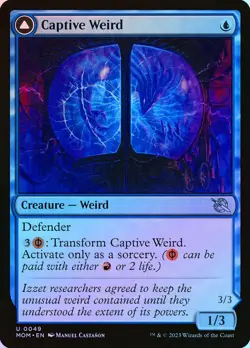 Captive Weird // Compleated Conjurer - Foil - MTG Cards Shop - Image 1