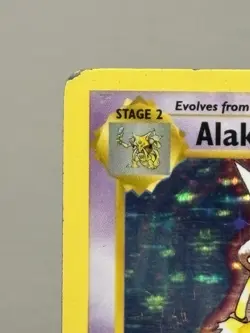 Alakazam 1/102 HP Base Set Shadowless Holo Rare Vintage Pokemon Card 1999 - Image 2
