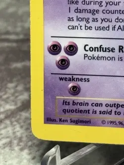 Alakazam 1/102 HP Base Set Shadowless Holo Rare Vintage Pokemon Card 1999 - Image 5