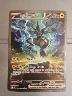 Zekrom EX Sir 166/086 Pokemon Black Bolt Full Art English Near Mint Condition - Image 4