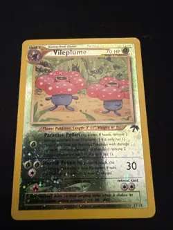 Vileplume Southern Islands English Pokemon TCG Card 17/18 Holo Rare - Image 1