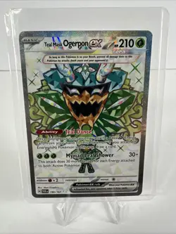 Teal Mask Ogerpon ex 190/167 Ultra Rare Twilight Masquerade Pokemon Card NM - Image 1