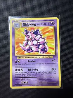 Pokemon Nidoking TCG Reverse Holo Rare Card 45/108 XY Evolutions - Image 1