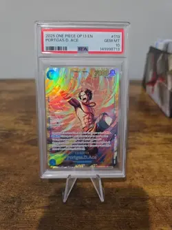 PSA 10 Portgas D. Ace OP13-119 Carrying On His Will One Piece Card Game - Image 1