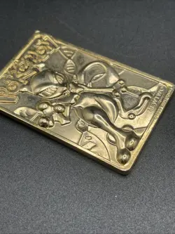 Pokemon Gold Mewtwo Card 1999 Burger King 23K Gold Plated Mewtwo Card - Image 4