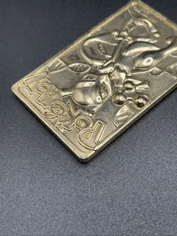 Pokemon Gold Mewtwo Card 1999 Burger King 23K Gold Plated Mewtwo Card - Image 5