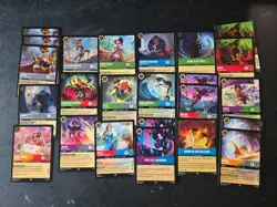 90 Disney Lorcana Super Rare Trading Card Game Lot Winterspell Fabled Whispers - Image 3
