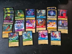 90 Disney Lorcana Super Rare Trading Card Game Lot Winterspell Fabled Whispers - Image 5