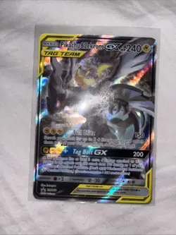 Pokemon Pikachu & Zekrom GX TCG Sun & Moon SM168 Holo Card - Image 3