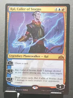 MTG 265/259 RAL,CALLER OF STORMS Guilds of Ravnica Foil Mythic card⚔LP - Image 1