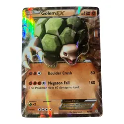 Golem EX 46/83 Ultra Rare Generations Pokemon Card Heavily Played - Image 1