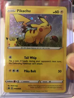Pokemon TCG Pikachu SWSH Black Star Promo SWSH039 Holo Promo LP/NM - Image 1