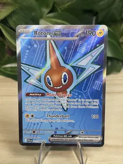 Rotom ex 111/094 Full Art Phantasmal Flames Pokemon Card NM+ - Image 1