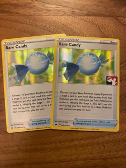 2X Rare Candy Holo 180/202 Pokemon Prize Pack Promo Pokemon Card NM/LP - Image 1