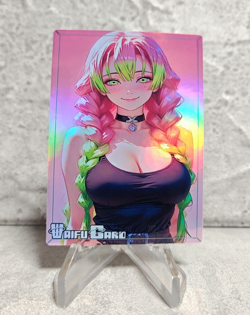 Mitsuri Trading Card Waifu Goddess Story Anime Girl holo Karte Manga Full Art - Image 1