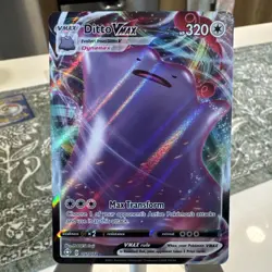Ditto Vmax 051/072 Shining Fates NM Ultra Rare Full Art Pokemon Card NM - Image 1