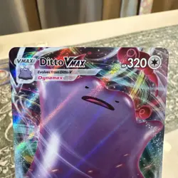 Ditto Vmax 051/072 Shining Fates NM Ultra Rare Full Art Pokemon Card NM - Image 2