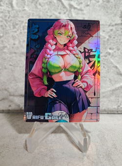 Mitsuri Trading Card Waifu Goddess Story Anime Girl holo Karte Manga Full Art - Image 1