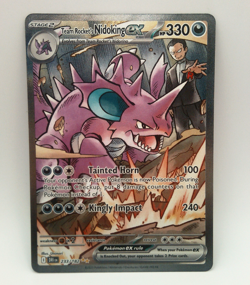 Team Rocket's Nidoking ex SIR 233/182 Destined Rivals Pokemon Card - Image 1