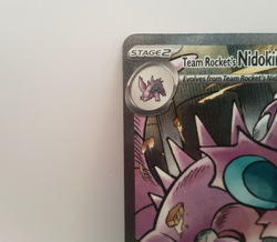 Team Rocket's Nidoking ex SIR 233/182 Destined Rivals Pokemon Card - Image 2