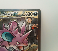 Team Rocket's Nidoking ex SIR 233/182 Destined Rivals Pokemon Card - Image 3