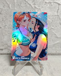 Nami Trading Card Waifu Goddess Story Anime Girl holo Karte Manga Full Art - Image 1