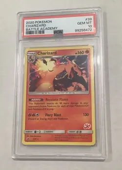 PSA 10 Gem Mint 2020 Pokemon Battle Academy # 39 Charizard - Image 1