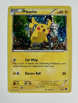 Pikachu 2016 Pokemon McDonald's Promo Holo #006/012 * Damaged - Image 1