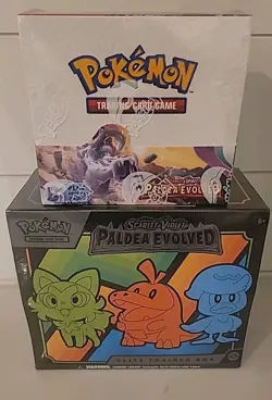 Pokemon Scarlet & Violet Paldea Evolved Booster Box & Elite Trainer Box-Sealed - Image 1