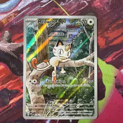 Meowth 106/094 ME02: Phantasmal Flames Illustration Rare Pokemon TCG NM (3) - Image 2