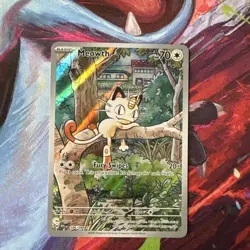 Meowth 106/094 ME02: Phantasmal Flames Illustration Rare Pokemon TCG NM - Image 1