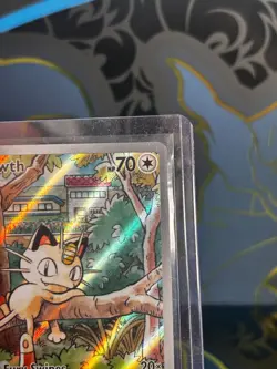 Meowth 106/094 ME02: Phantasmal Flames Illustration Rare Pokemon TCG NM - Image 3