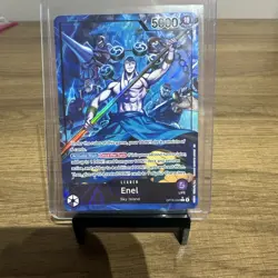 One Piece Adventure On Kami's Island Enel OP15-058 Leader Alt Art English - Image 1