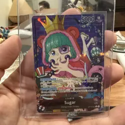 Sugar OP10-003 Leader Alt Art Rare English Full Holo Foil One Piece - Image 1