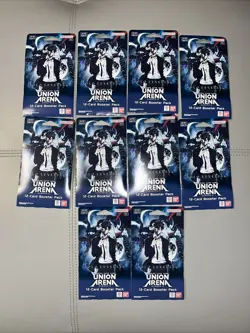 Union Arena Solo Leveling Booster Packs Sleeves Lot of 10 New Sealed - Image 1