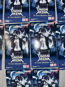 Union Arena Solo Leveling Booster Packs Sleeves Lot of 10 New Sealed - Image 2