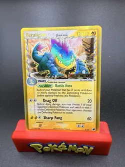 Pokemon Feraligatr (Delta Species) 2/101 Dragon Frontiers Reverse Holo MP+/LP- - Image 1