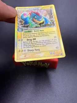 Pokemon Feraligatr (Delta Species) 2/101 Dragon Frontiers Reverse Holo MP+/LP- - Image 2