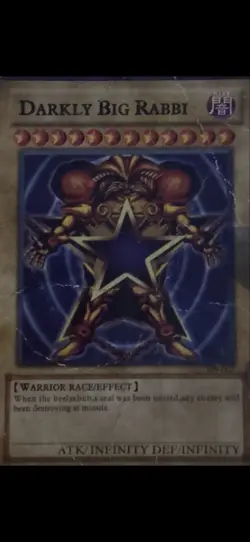 Yu-Gi-Oh! TCG Darkly Big Rabbi Effect Card INFINITY ATK/DEF Collectible - Image 1