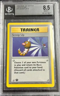 BGS 8.5 Scoop Up 78/102 1st Edition Base Set 1999 Pokemon Card - Image 1