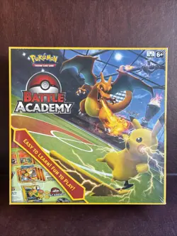 Pokemon TCG: BATTLE ACADEMY BOX | PIKACHU MEWTWO CHARIZARD CARDS FACTORY SEALED 820650807893 - Image 1
