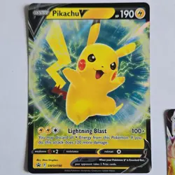 Pokemon Pikachu Lot V VMAX Detective Pikachu 25th Anniv BSP Reverse Holo 5 Cards - Image 2