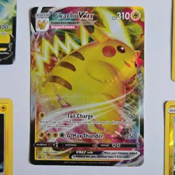 Pokemon Pikachu Lot V VMAX Detective Pikachu 25th Anniv BSP Reverse Holo 5 Cards - Image 4