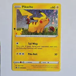 Pokemon Pikachu Lot V VMAX Detective Pikachu 25th Anniv BSP Reverse Holo 5 Cards - Image 5