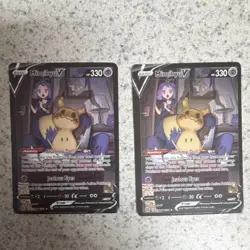 Pokemon Mimikyu V TG17 Brilliant Stars V Card x2 English TCG Collectible Cards - Image 1