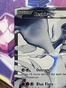 Pokemon TCG Reshiram Black & White Full Art Ultra Rare Holo Card 113/114 - Image 2