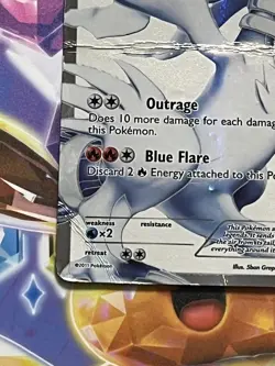 Pokemon TCG Reshiram Black & White Full Art Ultra Rare Holo Card 113/114 - Image 3